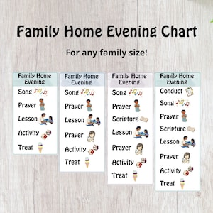 Family Home Evening Chart