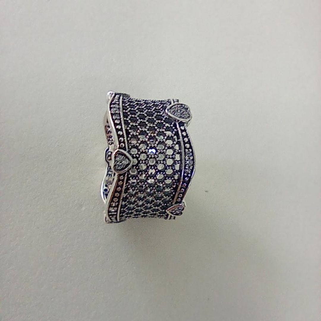 Pandora Lace of Love Ring Etsy