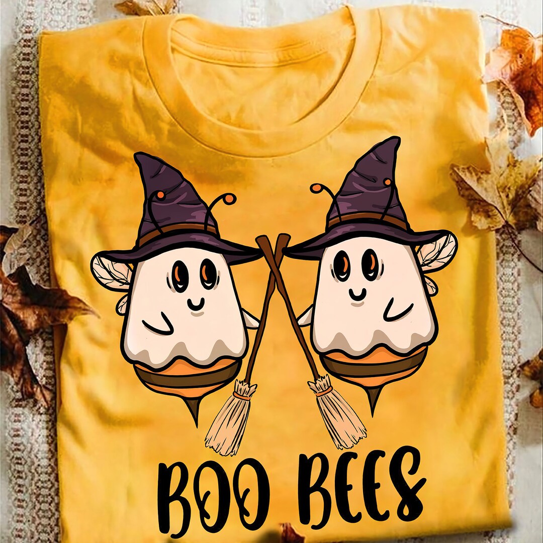 Boo Bees Halloween Tshirt Boo Bees Shirt Halloween Teeboo Etsy