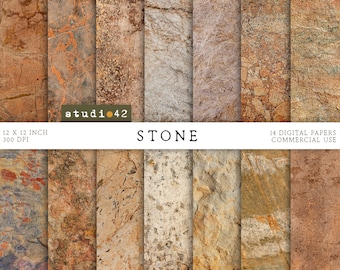 Stones background digital papers, Stone texture paper, Real Stone Texture Digital Scrapbook Paper, Colorful Stones Digital Backdrops