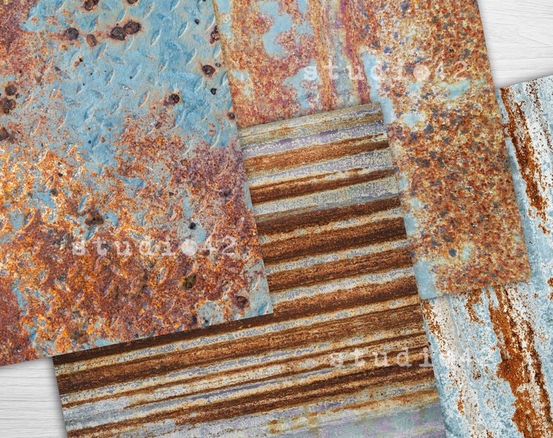 Rust Digital Papers, Rust Textures, Rust Digital Backgrounds, Rust ...