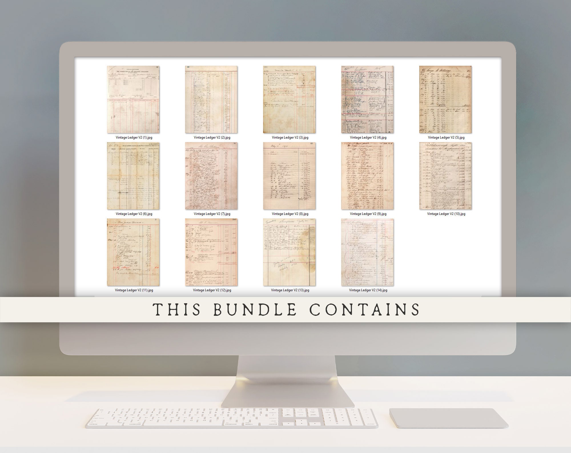 Printable Ledger Paper 2, Ledger Book, Digital Ledger Paper, Digital Scrapbook Papers, Printable ...