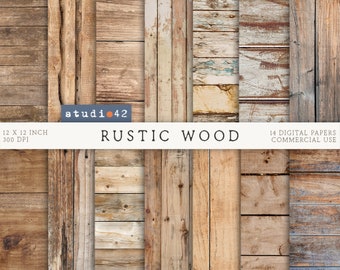 Rustic Wood Digital Paper, Rustic Wood Texture, Distressed Wood, Digital Wood Background, Weathered Wood Digital Paper, Printable wood paper