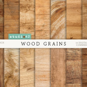 Papier numérique textures de grain de bois, papier numérique bois naturel, paquet de textures bois, papier numérique bois patiné, papier bois imprimable