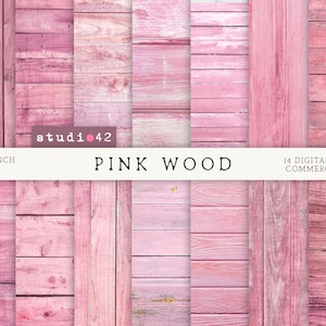 Roze houten achtergrond digitale papers, roze houten achtergronden, rustieke houten digitale achtergrond, noodlijdend hout groenblauw papier, gekleurd hout papier