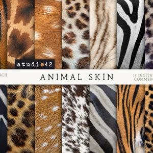 Papel digital con texturas de piel de animal, papel con textura de piel de animal real, texturas de piel de animal, patrones de animales, fondos digitales de piel de animal