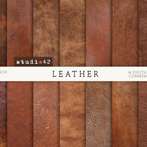 Leather textures digital papers,  Leather Backgrounds, Leather digital background, Leather printable sheets, Rustic Leather Digital Paper