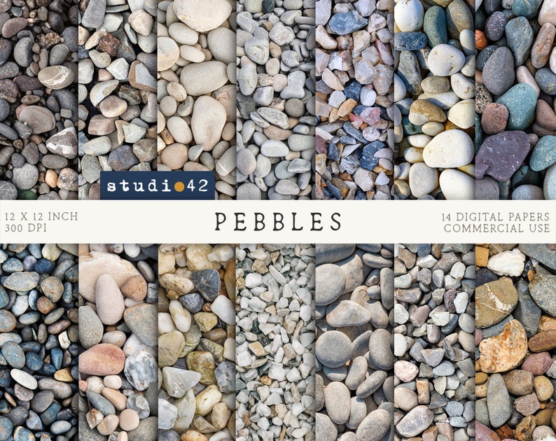 Stone Color Paper Texture Pebbles Background Digital Papers, Stone Wall Texture Paper, Stones ...