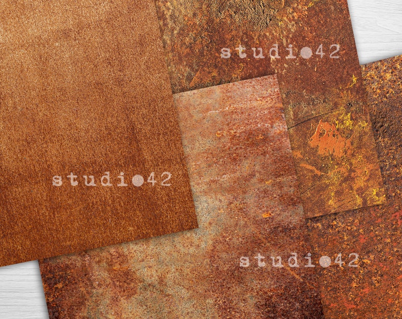 Rust Digital Papers, Rust Textures, Rust Digital Backgrounds, Rust ...