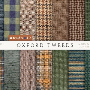 Carta digitale per sfondo Oxford Tweeds, texture Tweeds, sfondo digitale Wool Tweeds, carta Tweed stampabile Earth Tone, carta per tessuti