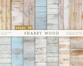 Shabby Wood background digital papers, White Wooden Backgrounds, Rustic wood digital background, Distressed wood white paper, Light Wood