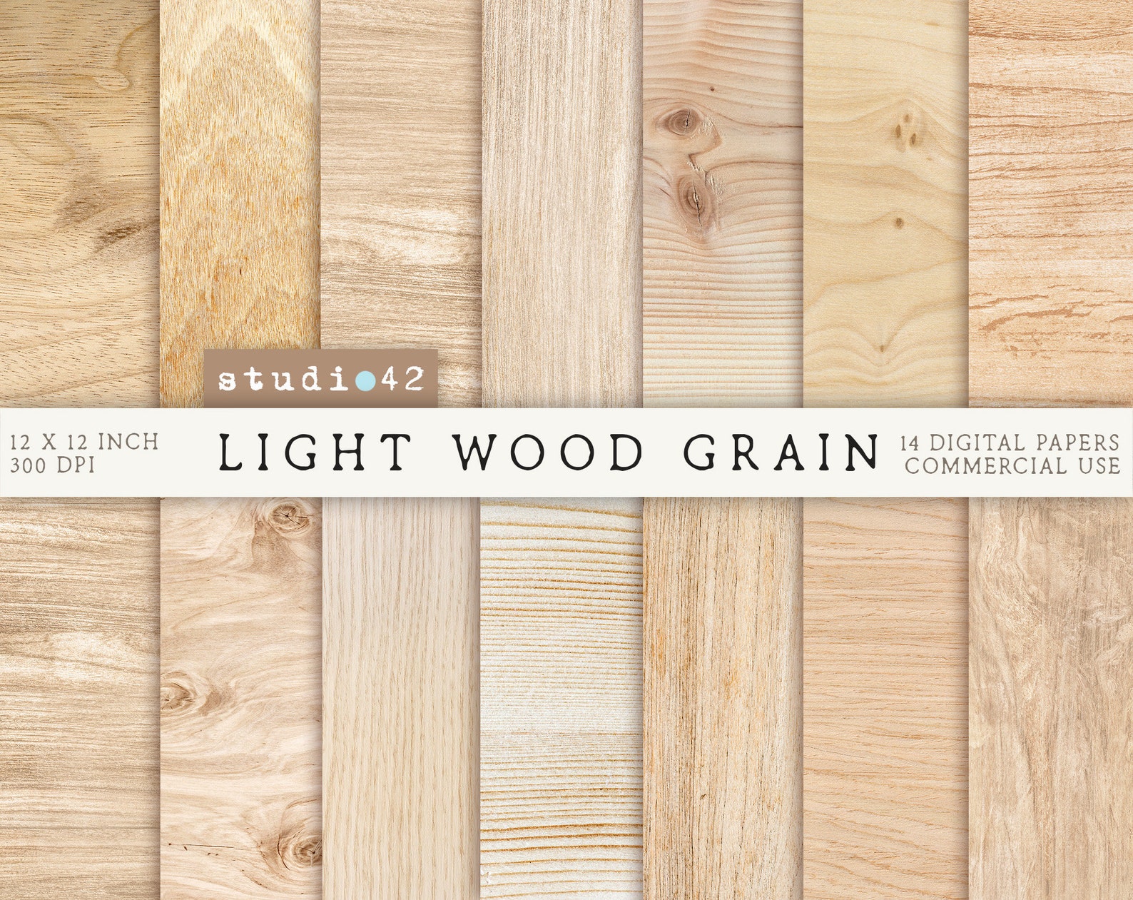 Wood Grain Textures Digital Paper Natural Wood Digital Paper Etsy