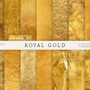 Royal Gold digitaal papier, goud digitale achtergrond, goudfolie texturen, luxe goud digitale achtergronden Faux goud digitaal papier gouden achtergrond
