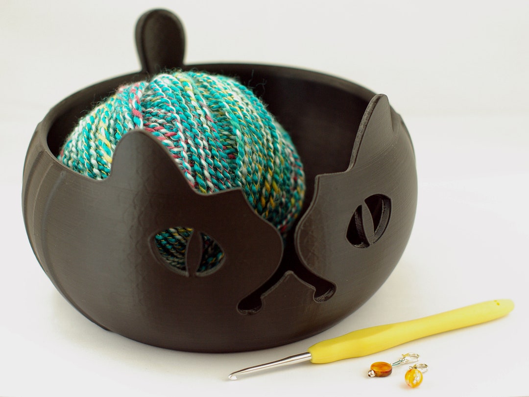 Yarn Bowl 3D Printed Exotic Cat Design Crochet Knitting Etsy UK