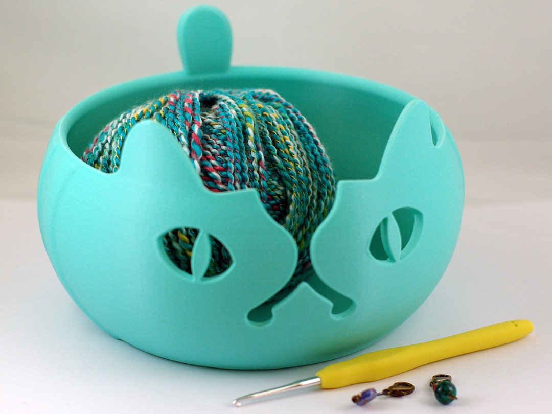 Yarn Bowl 3D Printed Exotic Cat Design Crochet Knitting Etsy UK