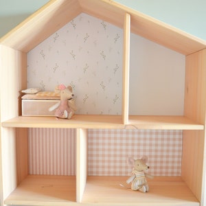 Wallpapers for IKEA FLISAT doll's house | Country wildflower | Dollshouse wallpapers