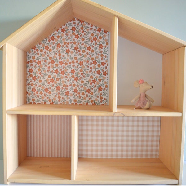 Ensemble de papiers peints pour maisons de poupées IKEA FLISAT, autocollants bohème floral boho terreux neutre Papiers peints pour maisons de poupées IKEA | Stickers Ikea Flisat