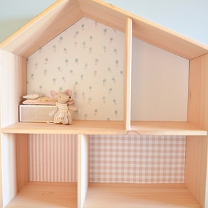 Wallpaper set for IKEA FLISAT doll's house | Flisat dollshouse Wallpapers | Mouse house wallpapers
