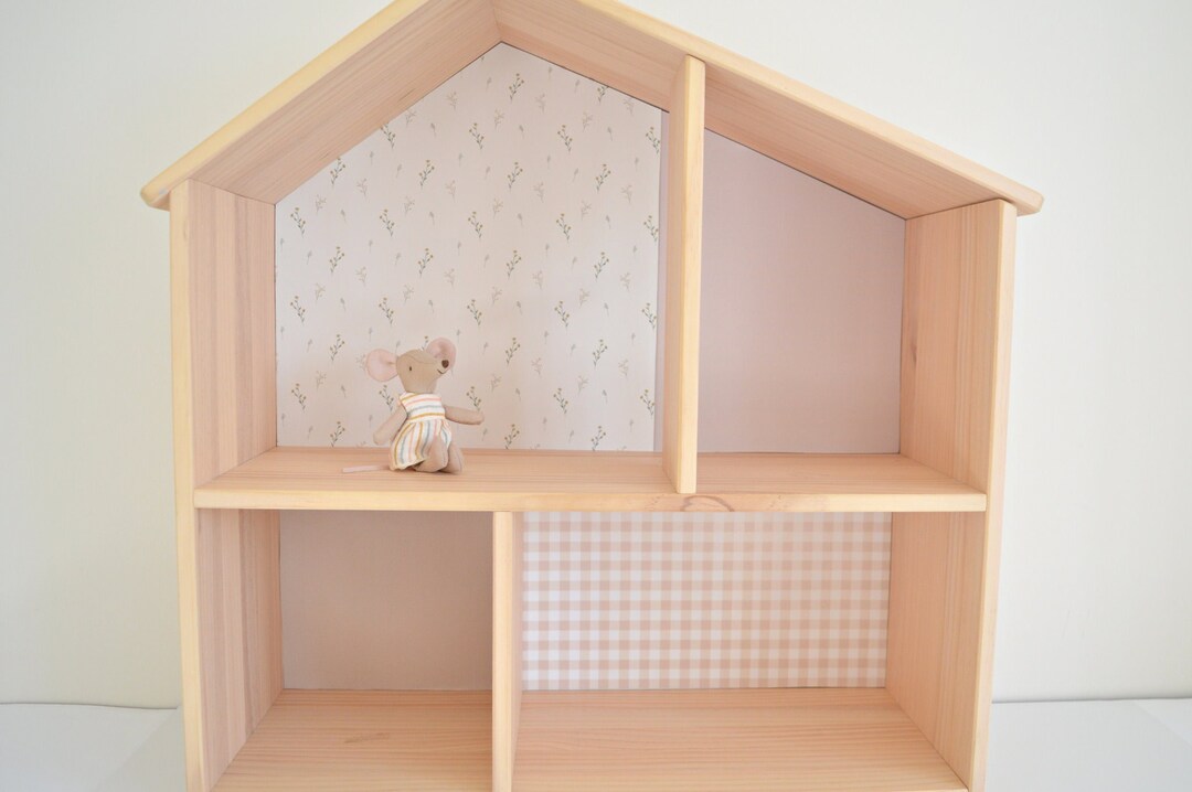 Wallpapers for IKEA FLISAT Doll's House Country Wildflower Dollshouse