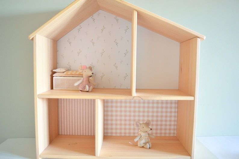 Wallpapers for IKEA FLISAT doll's house Country wildflower Dollshouse wallpapers image 1