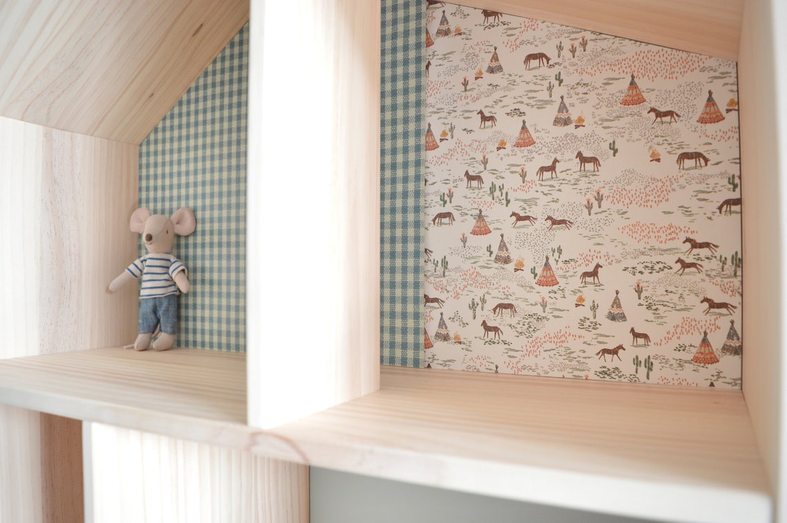 Wallpapers for IKEA FLISAT Doll’s House Made Using Maileg - Etsy