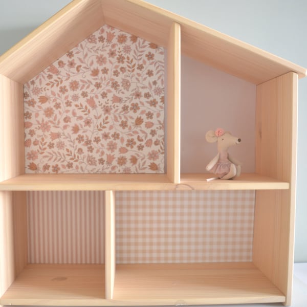 Wallpapers for IKEA FLISAT doll house | doll's house | Boho floral | IKEA Dollshouse wallpapers