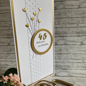 Glückwunsch Messinghochzeit, 45. Hochzeitstag