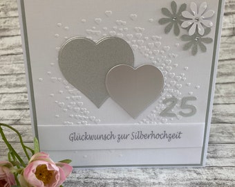 Glückwunsch Silberne Hochzeit, 25. Hochzeitstag