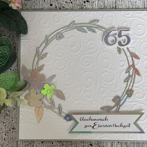Eiserne Hochzeit, 65. Hochzeitstag, Jubiläum