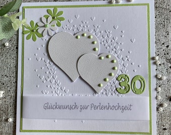 Glückwunsch Perlenhochzeit, 30. Hochzeitstag