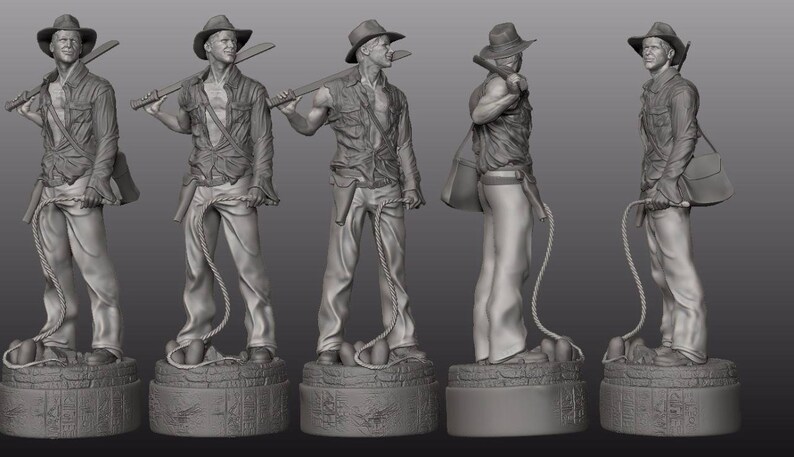 INDIANA JONES STL 3D Print Files - Etsy