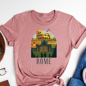 Rome Italy Travel T-Shirt, I Love Rome Tee Gift, Colosseum Rome T-Shirt, Meet Me in Rome Tee, World Traveler Friends Gift, Italy Trip Tee