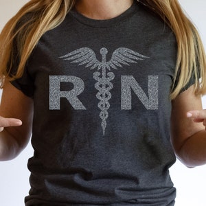 Registered Nurse Shirt for Women, RN Tshirt for Registered Nurse, Nursing T-Shirt for Nurse, Gift for Registered Nurse, RN Graduation Gift