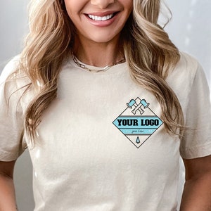 Tasche gedrucktes benutzerdefiniertes Logo-Shirt, Logo-Design-Hemd, Ihr Text hier, personalisiertes Hemd, Ihr Bild hier, kundengebundenes Hemd, passendes benutzerdefinierte