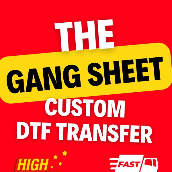 High Quality Dtf Gang Sheet, Gang Sheet Custom Dtf Transfers, Custom Print Heat Transfer, Wholesale Gang, Ready To Press, Bulk Heat Transfer