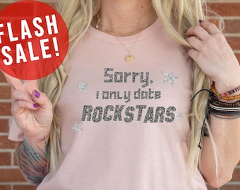 Tut mir leid, ich verabschiede mich nur Rockstars T-Shirt, Sarkasmus Rockstar Shirt, Hilarious Date Shirt, lustiges Rockstar T-shirt, Humorvolles Paar T-Shirt