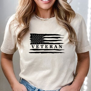 Fourth of July Veteran T-shirt, USA Flag Veteran Shirt, Army Veteran Gift, Veteran Day Shirt,  Independence Day Shirt, Proud Veteran Shirt