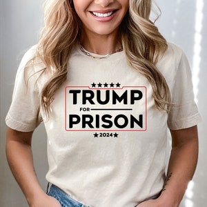 Camiseta Trump para prisión 2024, camisa Trump en la cárcel, regalo divertido de prisión, camisa ir directamente a la cárcel, camisa divertida de Trump, camisa de humor político