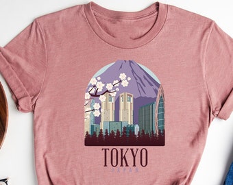 Tokyo City Japan Traveler T-Shirt, Sakura Tree Shirt, Japan Travel Tee, I Love Tokyo Shirt, Tokyo Traveling, Tokyo Trip Tee, Tokyo Trip Gift