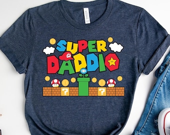 Super Daddio T-Shirt, Dad Lover Tee, My Biggest Fan is My Dad T-Shirt, Funny Grandpa T-Shirt, Love My Dad Tee, Father's Day Tee, Cute Gift