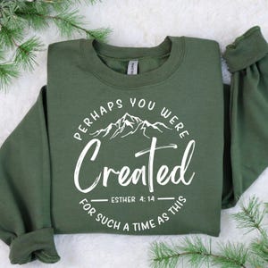 Vielleicht wurden Sie für eine solche Zeit hergestellt wie dieses Sweatshirt, Bibel-Vers-Pullover, Esther 4:14-Pullover, religiöse Frauen-Shirt, Glaubens-Shirts