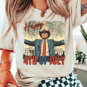 Camiseta de Trump para el 4 de julio, camiseta del Día de la Independencia, camiseta de Trump para el 4 de julio, camiseta divertida de Trump para el 4 de julio, regalos republicanos para el 4 de julio