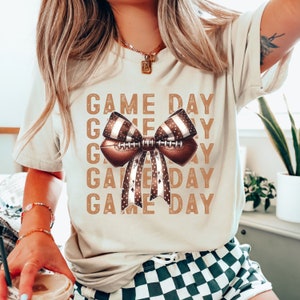 Coquette Gameday Shirts, Coquette Football Shirt, Coquette Bow Baseball Shirts, Sports Mom Shirt, Football Bow Tee, Team Spirit Sweatshirts