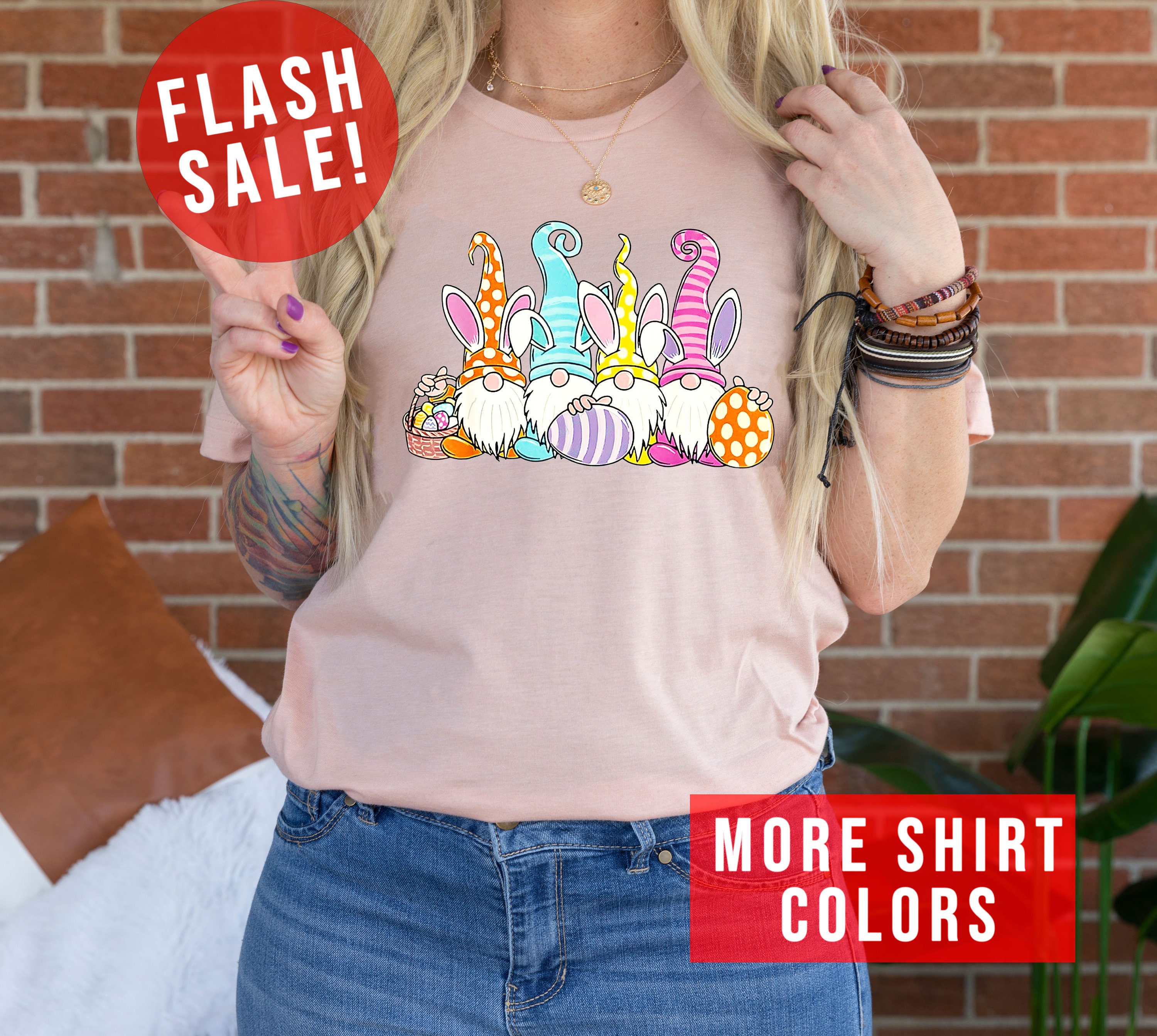 Discover Happy Easter Gnomies T-Shirt, Easter Gnome Egg Shirt, Happy Easter Day T-Shirt