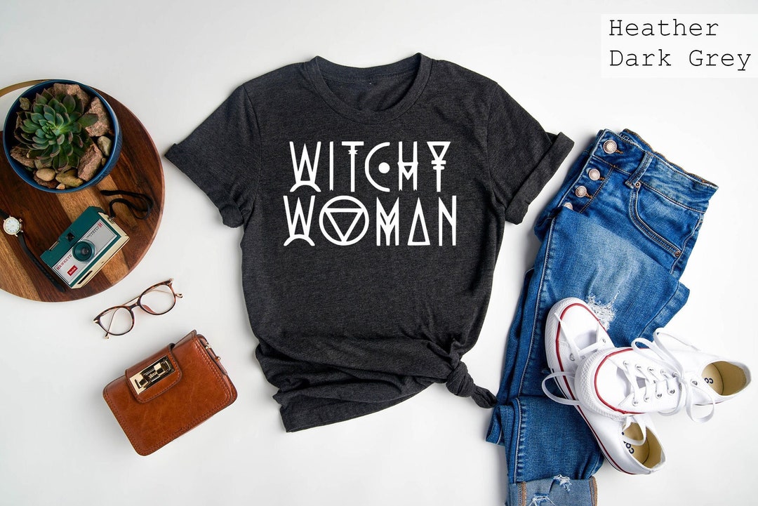 Witchy Woman Magical Halloween T-shirt, Halloween Witch Shirt, Spooky ...