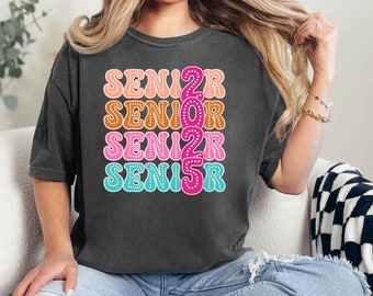 Senior 2025 Shirts, Senior Retro Shirt, 2025 Seniors T-Shirt, Class of 2025 Senior Shirt, Graduation Gift, High School Graduate, Senior Gift