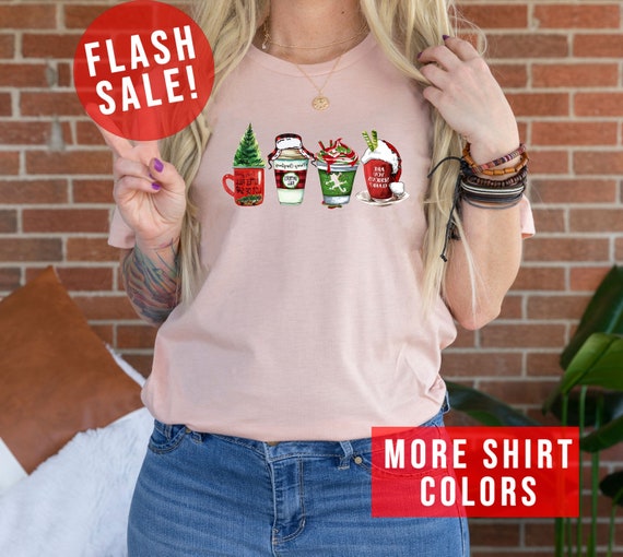 Sarcastic Christmas Drinks Happy Noel Shirt, A Mug Of Pine Tree Shirt, Santa Lovers Christmas Shirt, Christmas Party Tee, Cup Of Santa Shirt