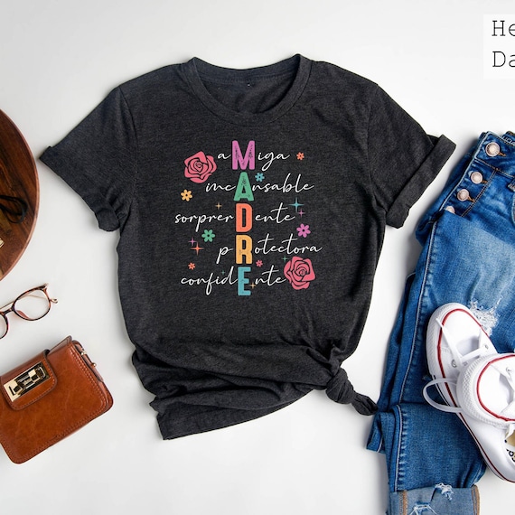Madre Sweatshirt, Madre Definition Shirts, Latina Mom Sweater, Mother's Day Gift, Latina Mama Dia De Las Madres Shirt, Spanish Mother Tee