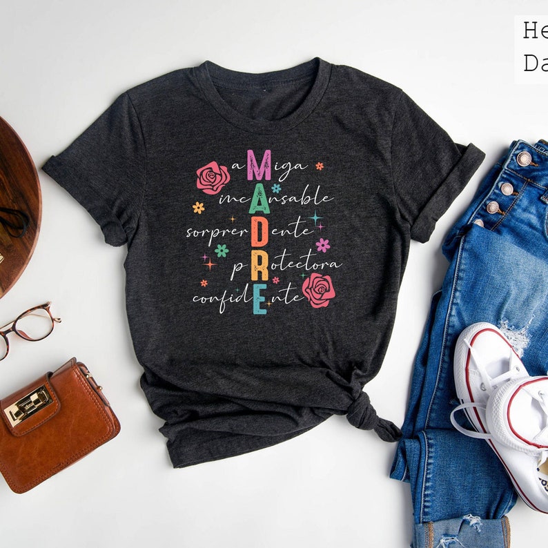Madre Sweatshirt, Madre Definition Shirts, Latina Mom Sweater, Mother's Day Gift, Latina Mama Dia De Las Madres Shirt, Spanish Mother Tee image 1
