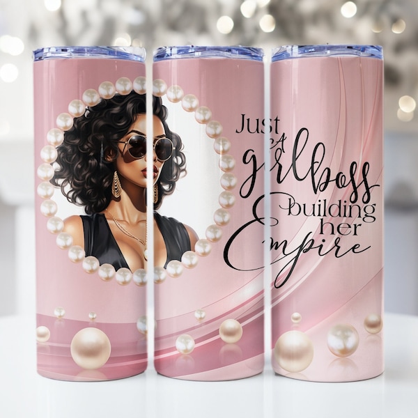 BOSS LADY PNG, Add Photo Tumbler Png, Boss Lady Png, 20oz Skinny Tumbler Wrap Design, Picture Tumbler Wrap, Custom Photo Tumbler Wrap Gift